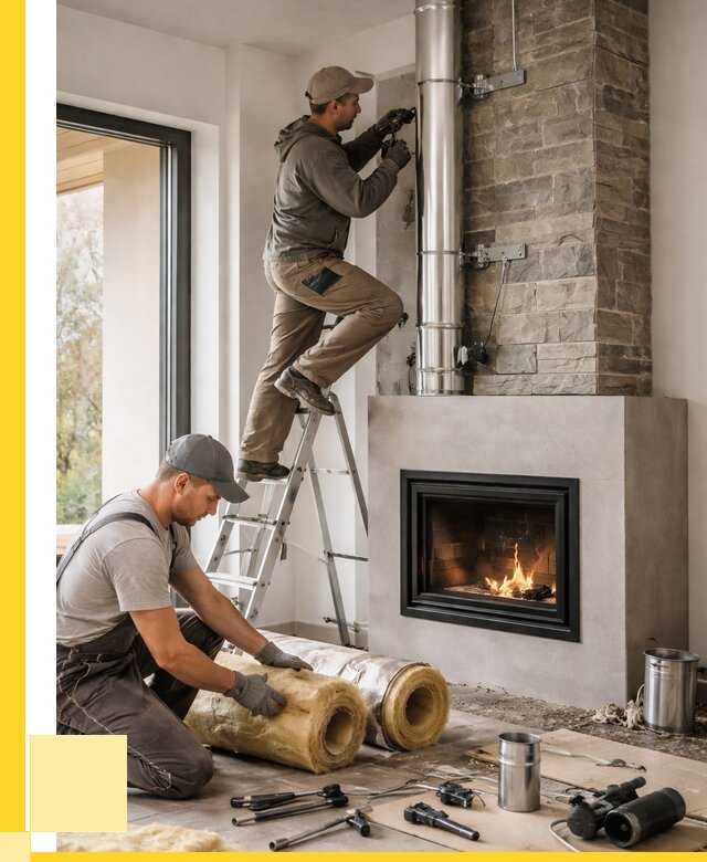 Монтаж дымоходов для каминов в Угличе от 15630 р. ЭриданГлч