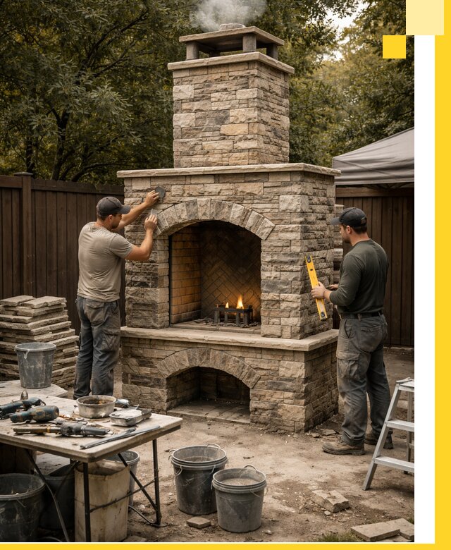 Проектирование и установка уличных каминов в Угличе