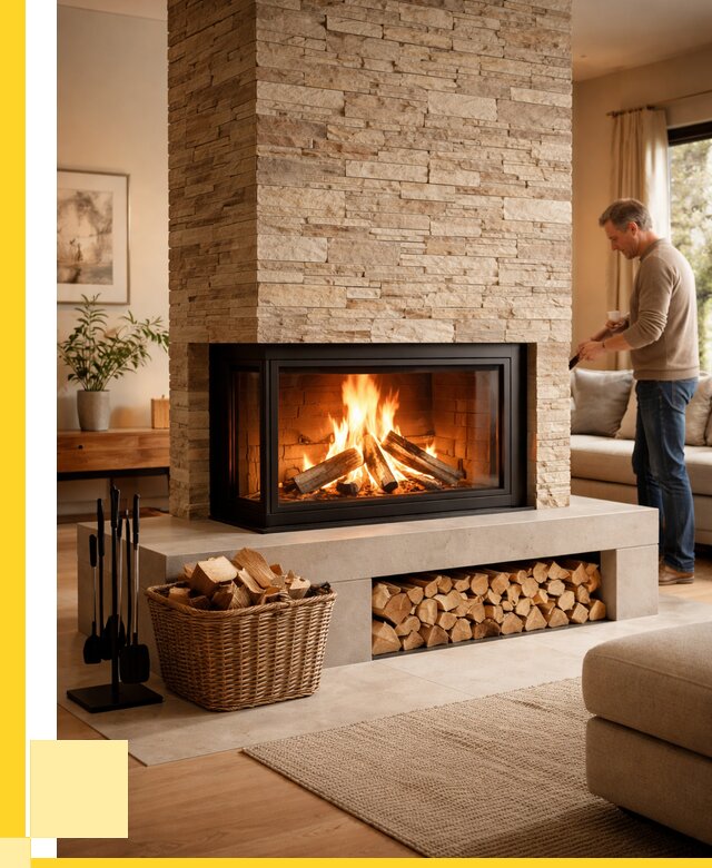 Дровяной камин под ключ в Угличе от 208400 р. | ЭриданГлч