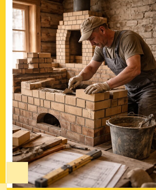 Кладка печей из кирпича в Угличе цены от 31260 р. - ЭриданГлч