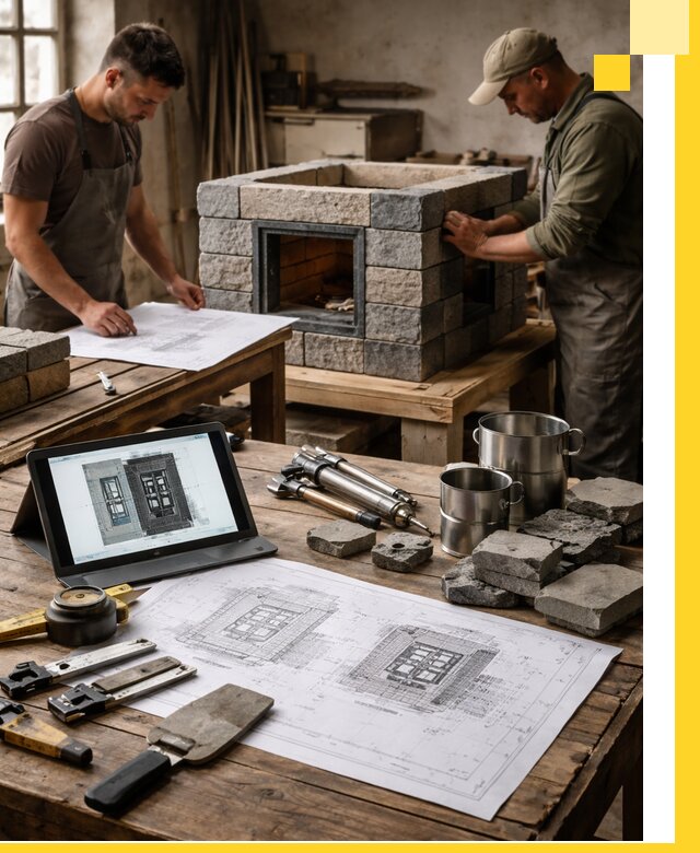 Разработка проектов печей с согласованием и монтажом в Угличе