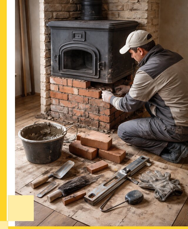Ремонт печей в Угличе от 12504 р., услуги печника ЭриданГлч