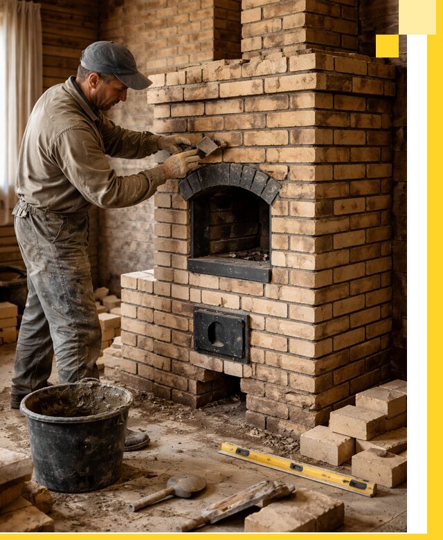 Кирпичные печи под ключ в Угличе: проектирование и кладка