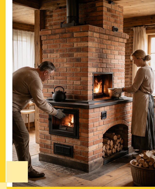 Печи для загородного дома под ключ в Угличе от 83360 р. | ЭриданГлч