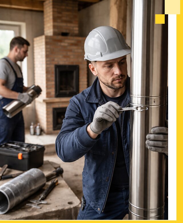 Профессиональный монтаж дымоходов для печей в Угличе