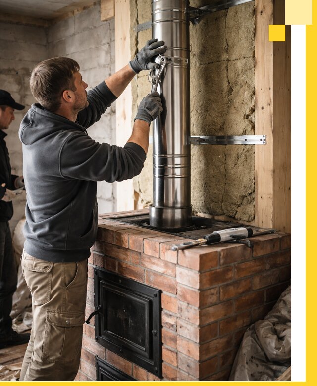 Изготовление и монтаж печей и дымоходов под ключ в Угличе