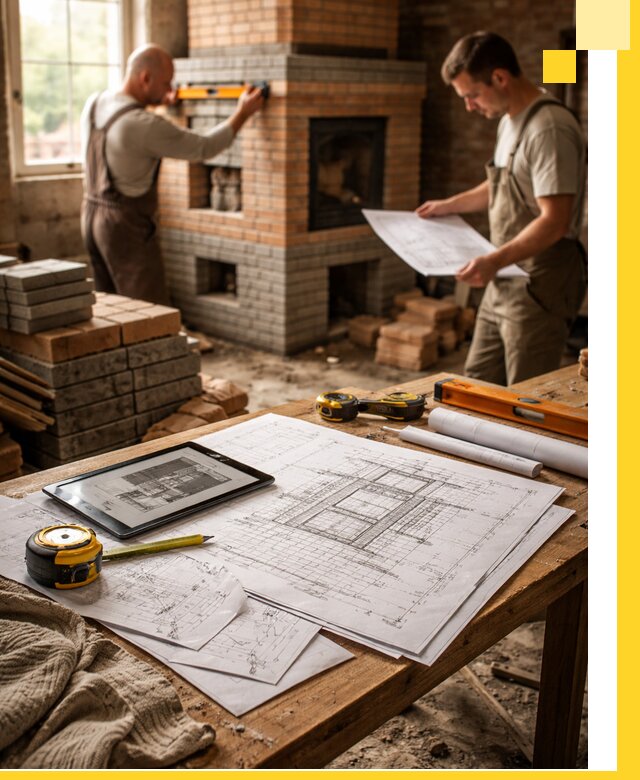 Проекты печей и каминов с индивидуальным дизайном в Угличе