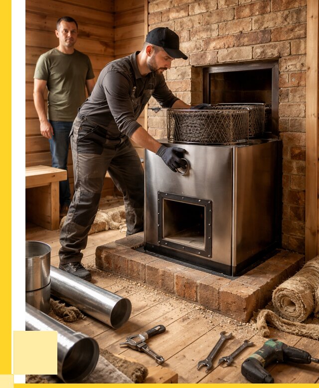 Монтаж банных печей под ключ в Угличе от 18756 р., ЭриданГлч