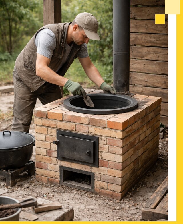 Изготовление и установка печей для казана в Угличе под ключ