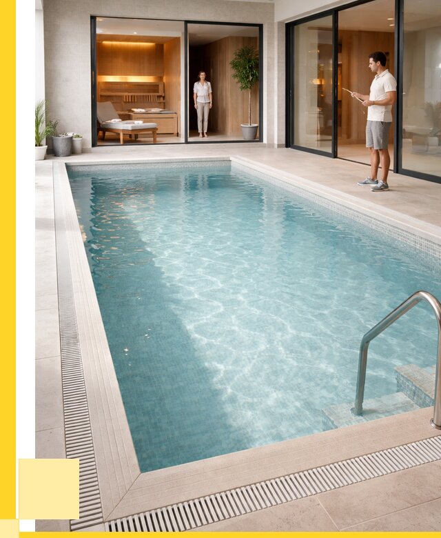 Отделка бассейна пленкой ПВХ в Угличе от 3647 р. - ЭриданГлч