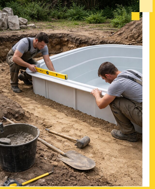 Производство и установка пластиковых бассейнов в Угличе под ключ