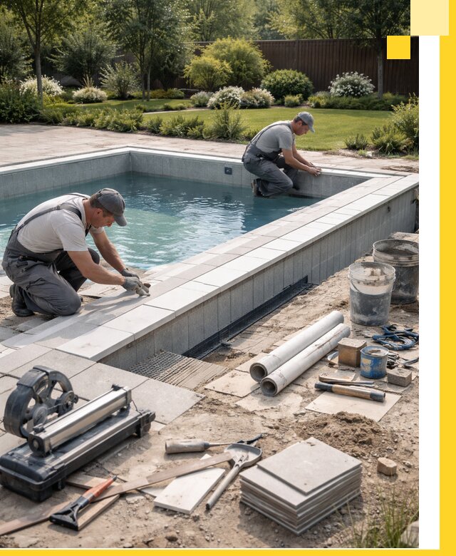 Строительство открытых бассейнов под ключ в Угличе профессионально