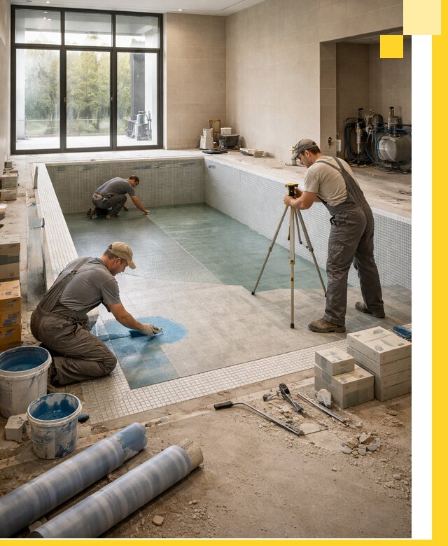 Проект и строительство закрытых бассейнов в Угличе под ключ