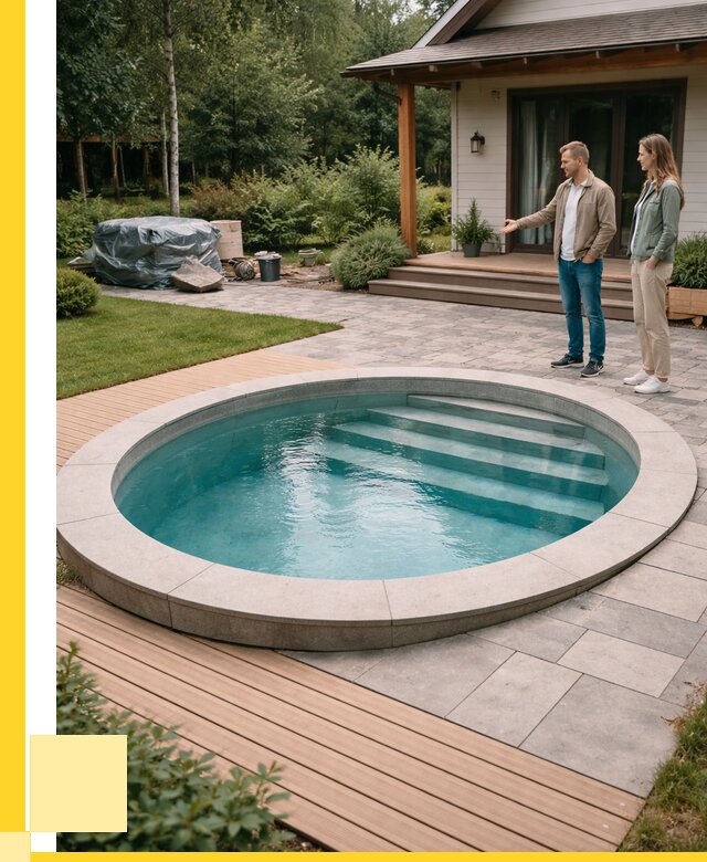 Бассейн на даче под ключ в Угличе от 208400 р., ЭриданГлч