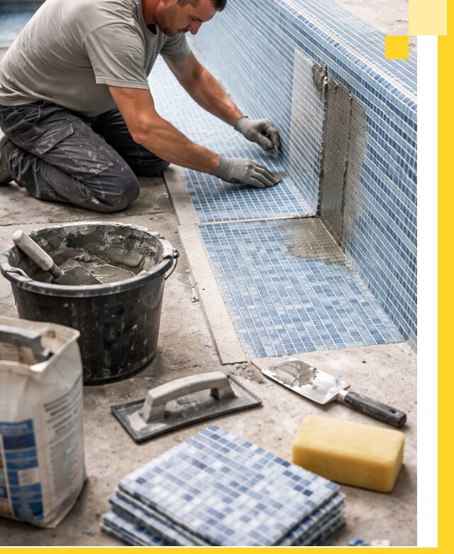 Укладка и ремонт мозаики для бассейнов под ключ в Угличе