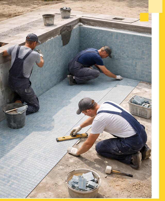 Укладка и установка плитки для бассейнов под ключ в Угличе