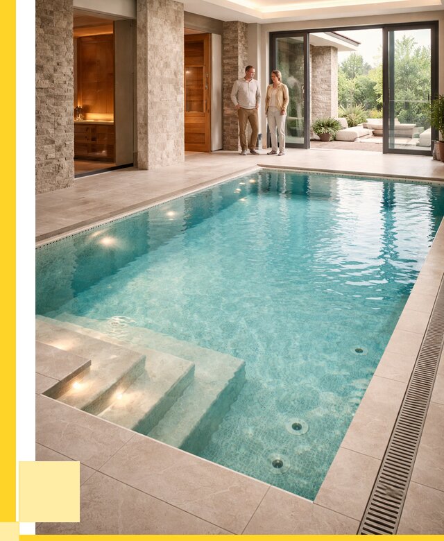 Бассейн во дворе в Угличе: проект, отделка от 1250400 р. | ЭриданГлч