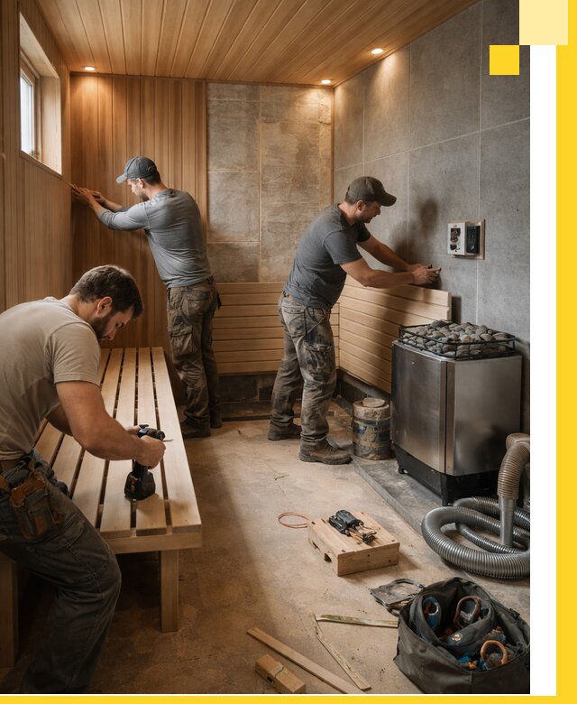 Сауны под ключ в Угличе, проектирование, строительство, отделка