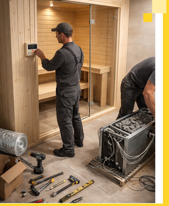 Поставка, установка и монтаж электрических саун в Угличе