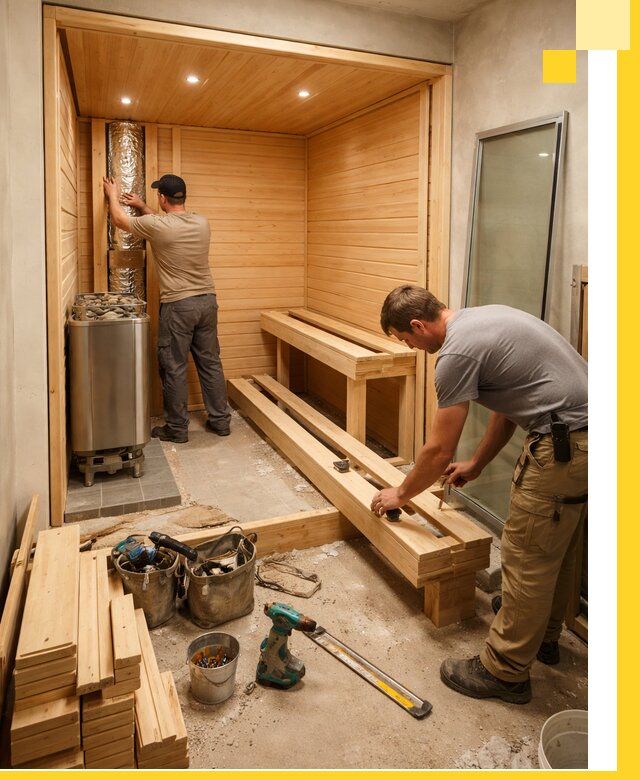 Проектирование и установка домашних саун под ключ в Угличе