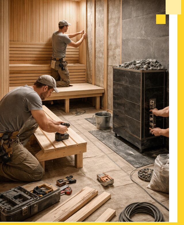 Дизайн и строительство интерьерных саун под ключ в Угличе