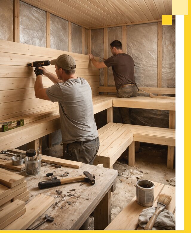 Профессиональная отделка бань и саун под ключ в Угличе