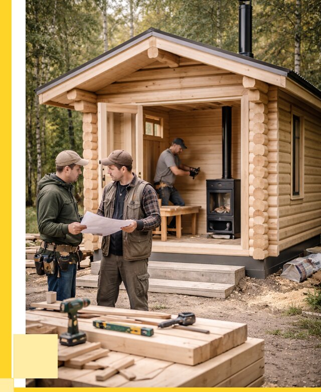 Монтаж бань под ключ в Угличе — от 208400 р. | ЭриданГлч