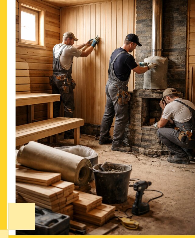 Ремонт бань под ключ в Угличе от 46890 р. | ЭриданГлч