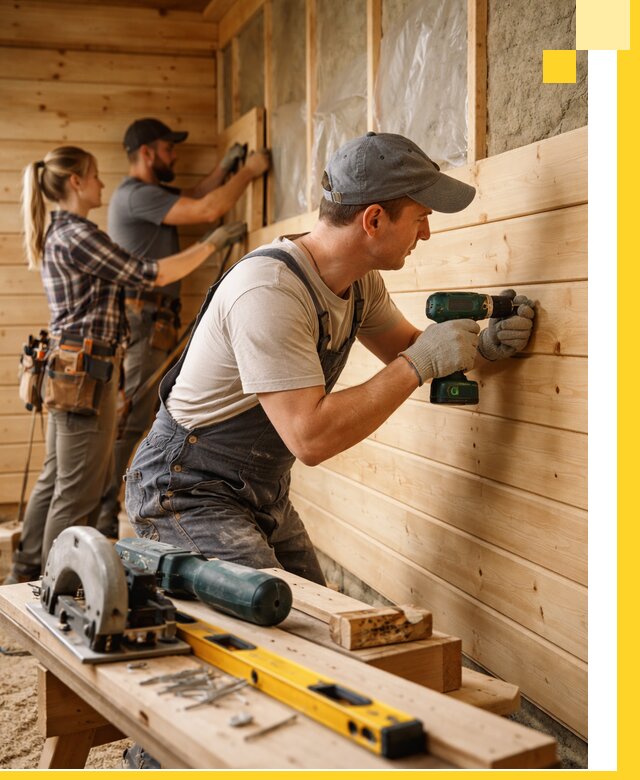 Обшивка бань под ключ в Угличе: отделка стен и потолков