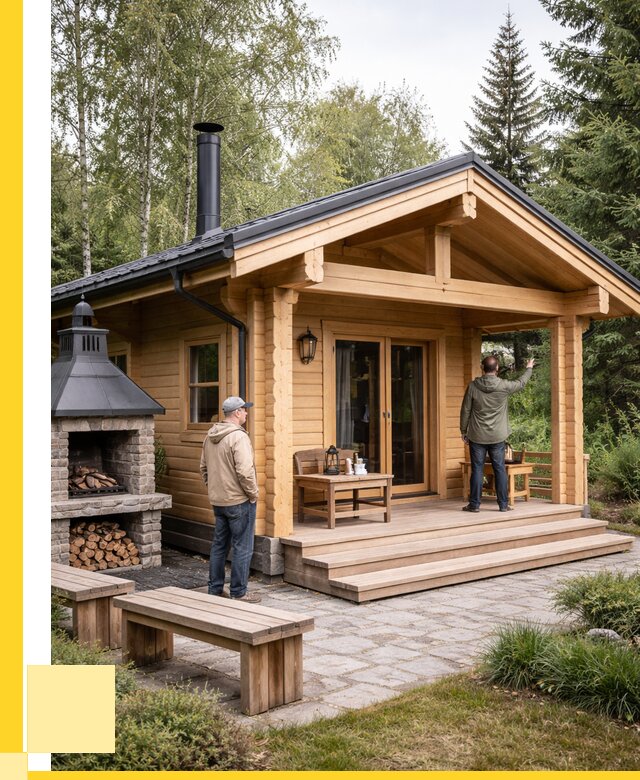 Деревянные бани под ключ в Угличе от 468900 р. | ЭриданГлч