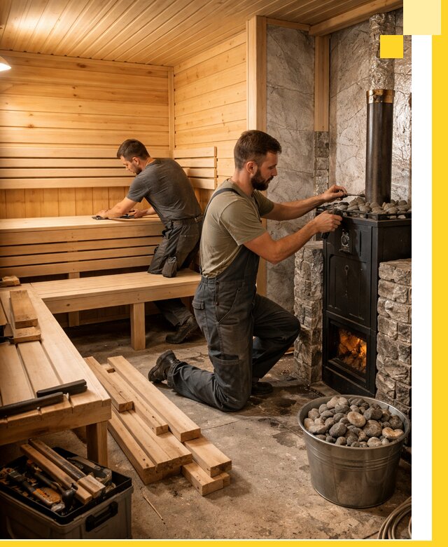 Дизайн и строительство интерьеров бань под ключ в Угличе