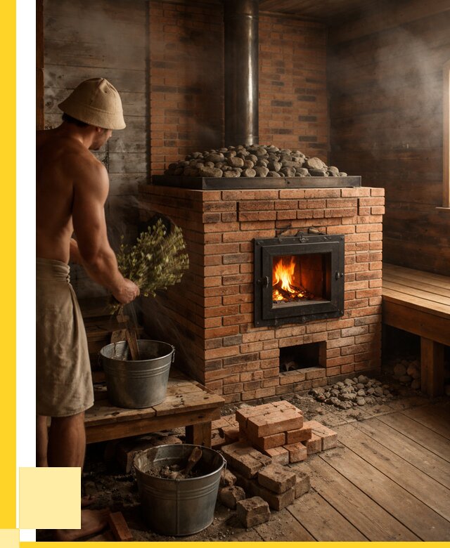 Кирпичные банные печи в Угличе от 93780 р. | ЭриданГлч