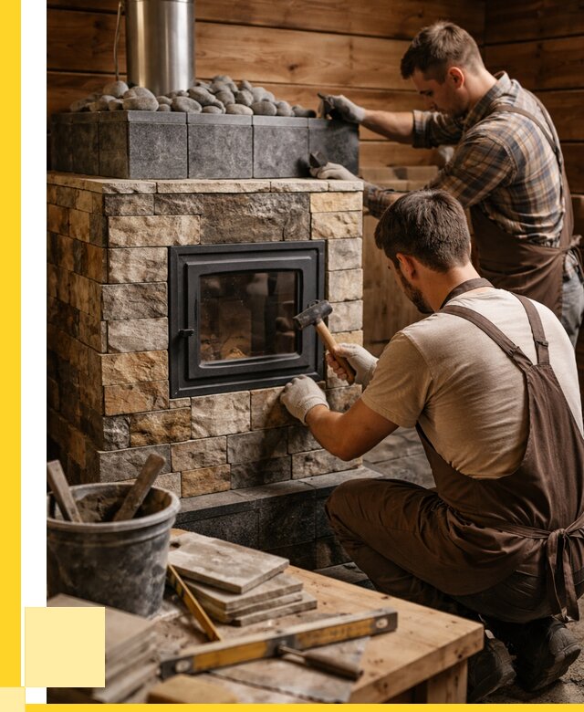 Облицовка банной печи в Угличе от 15630 р. | ЭриданГлч