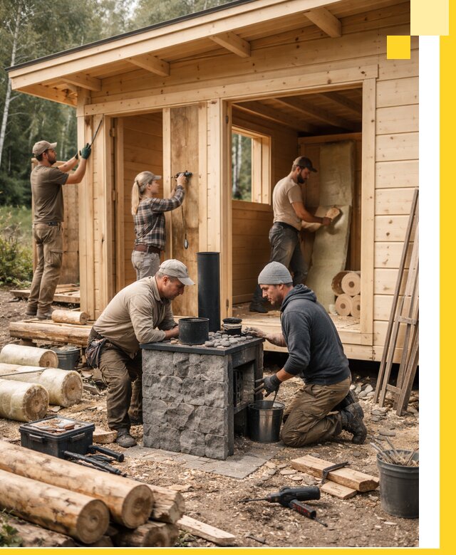 Купить баню под ключ в Угличе строительство монтаж отделка