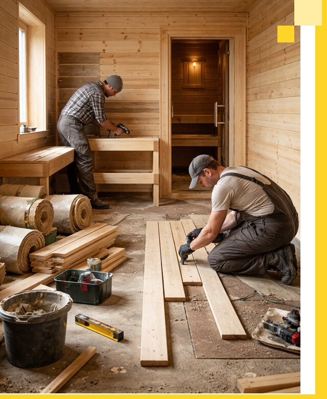 Индивидуальный проект бани с комнатой отдыха под ключ в Угличе