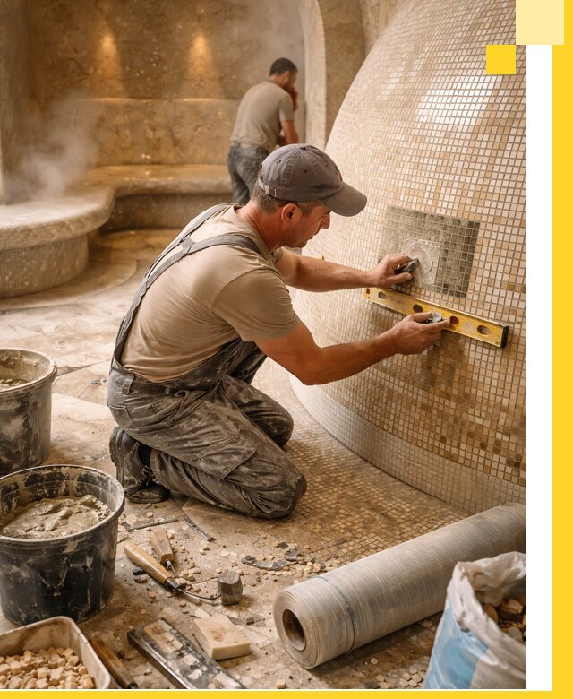 Хамам под ключ в Угличе: проектирование, строительство, отделка