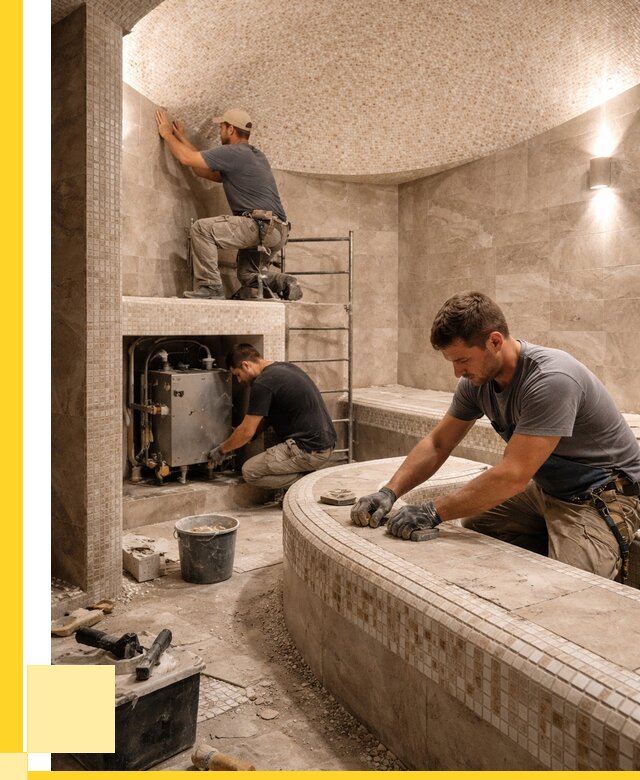 Монтаж хамамов под ключ в Угличе от 260500 р. ЭриданГлч