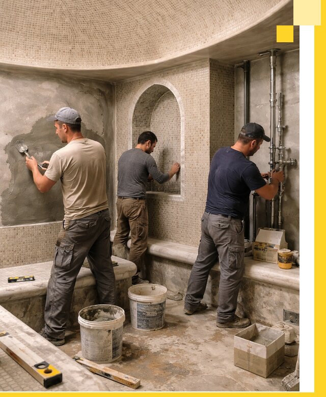 Профессиональный монтаж хамамов под ключ в Угличе с гарантией