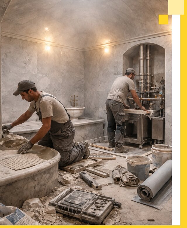 Строительство турецких бань хаммам под ключ в Угличе