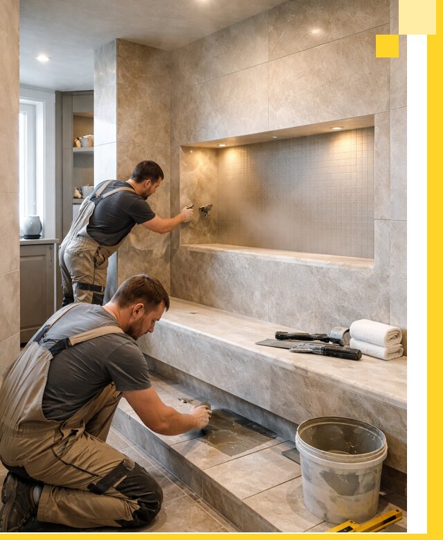 Профессиональное строительство хамама в квартире в Угличе