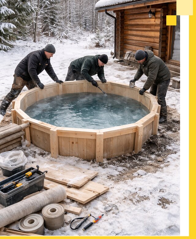 Изготовление и установка ледяных купелей под ключ в Угличе