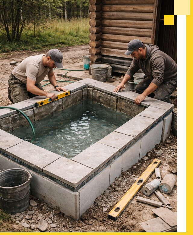 Изготовление и установка холодных купелей под ключ в Угличе