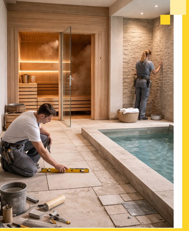 Комплексный дизайн и отделка интерьеров SPA под ключ в Угличе